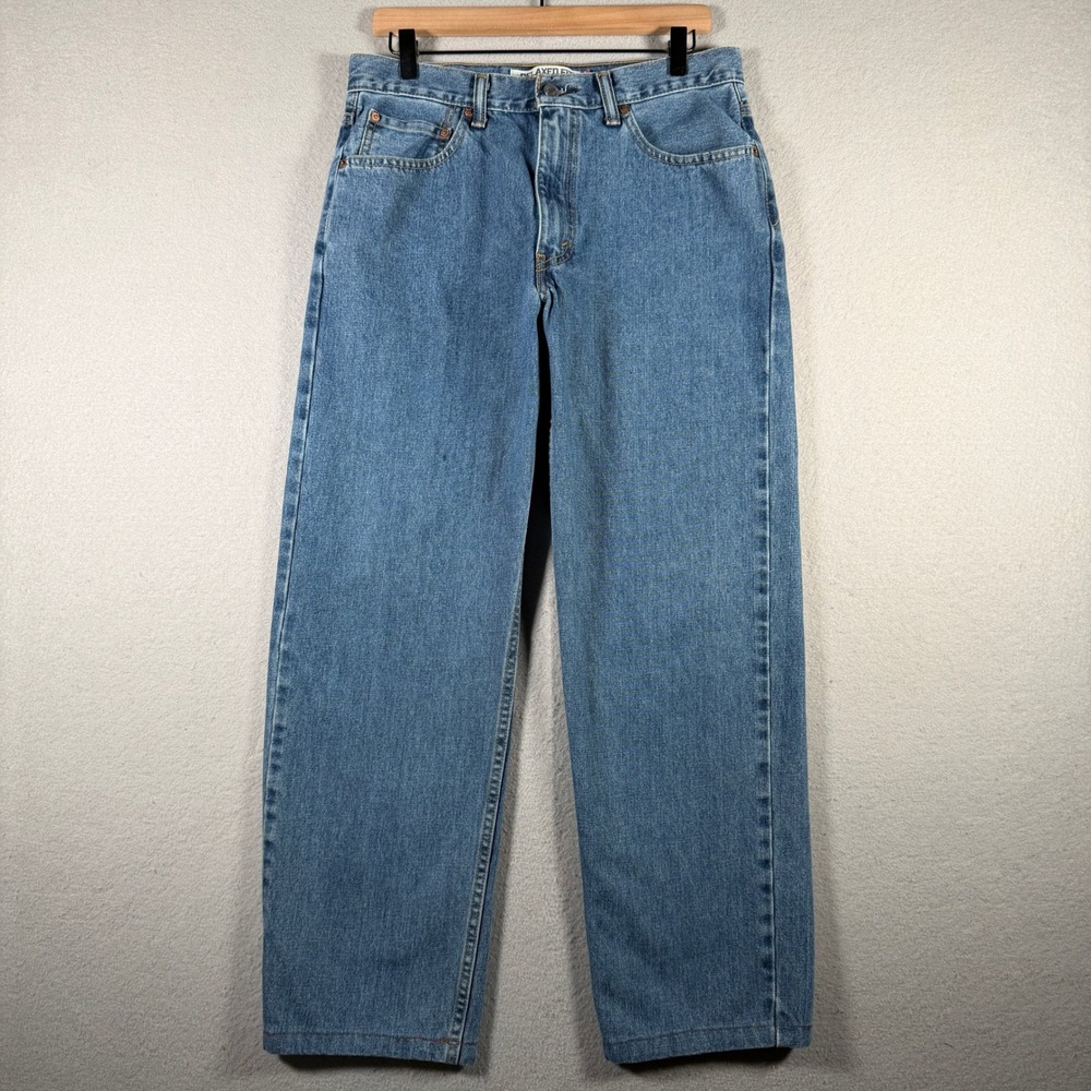 Levis 550 Relaxed Fit Jeans Mens 32x30 Blue Medium Wash Denim Tapered Leg 00550